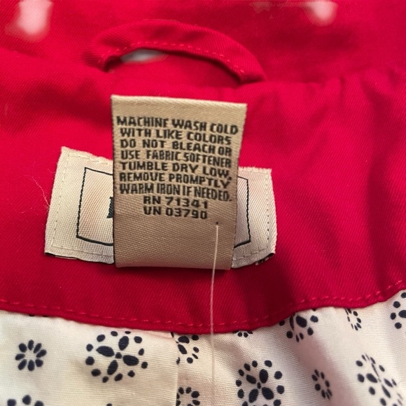 LL Bean Women's Size 16(Size 20 EU) Chino
Jacket Blazer Button Down Nautical
Red - Picture 9 of 11